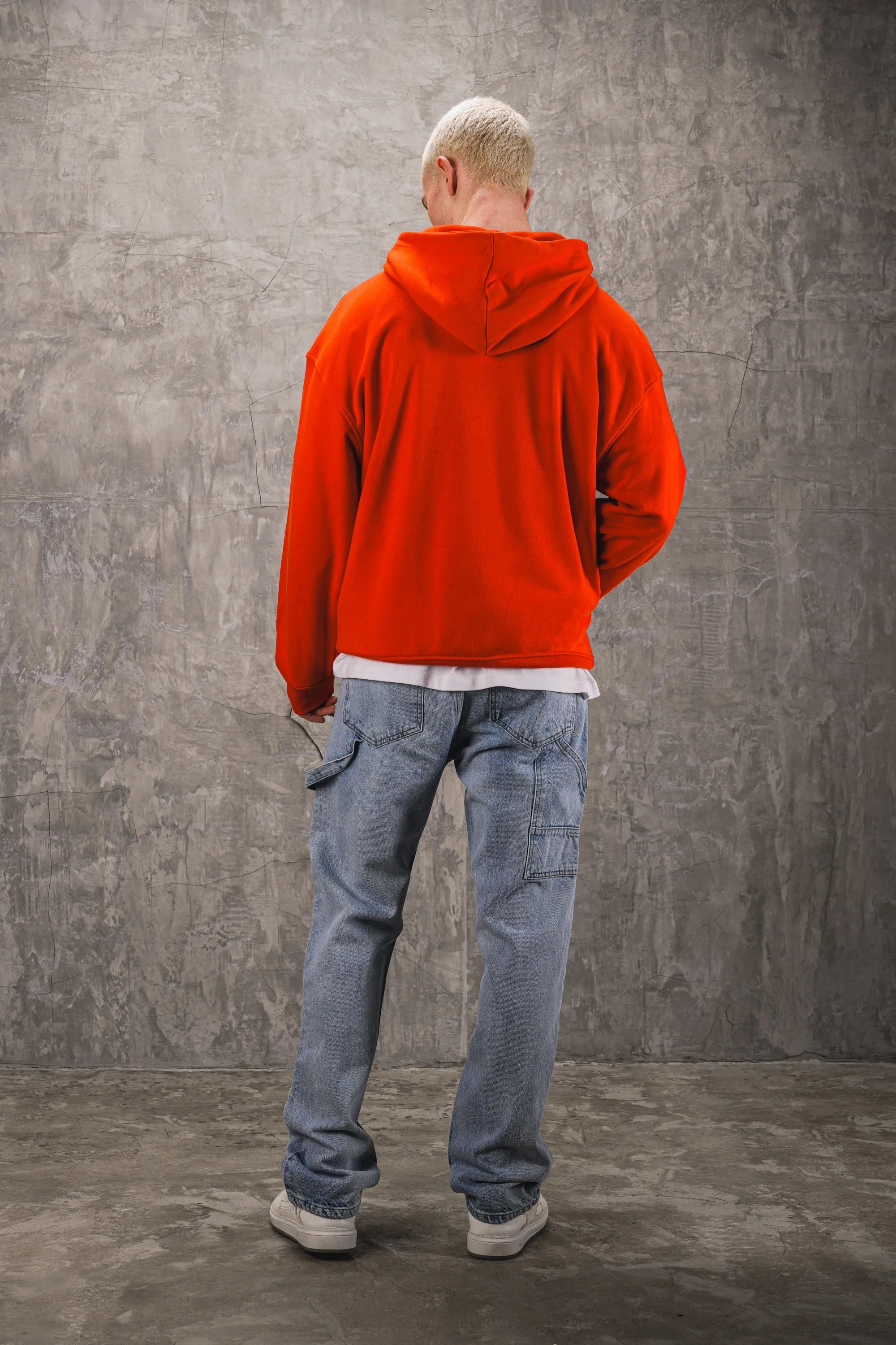 Premium Blank Oversized Red Hoodie