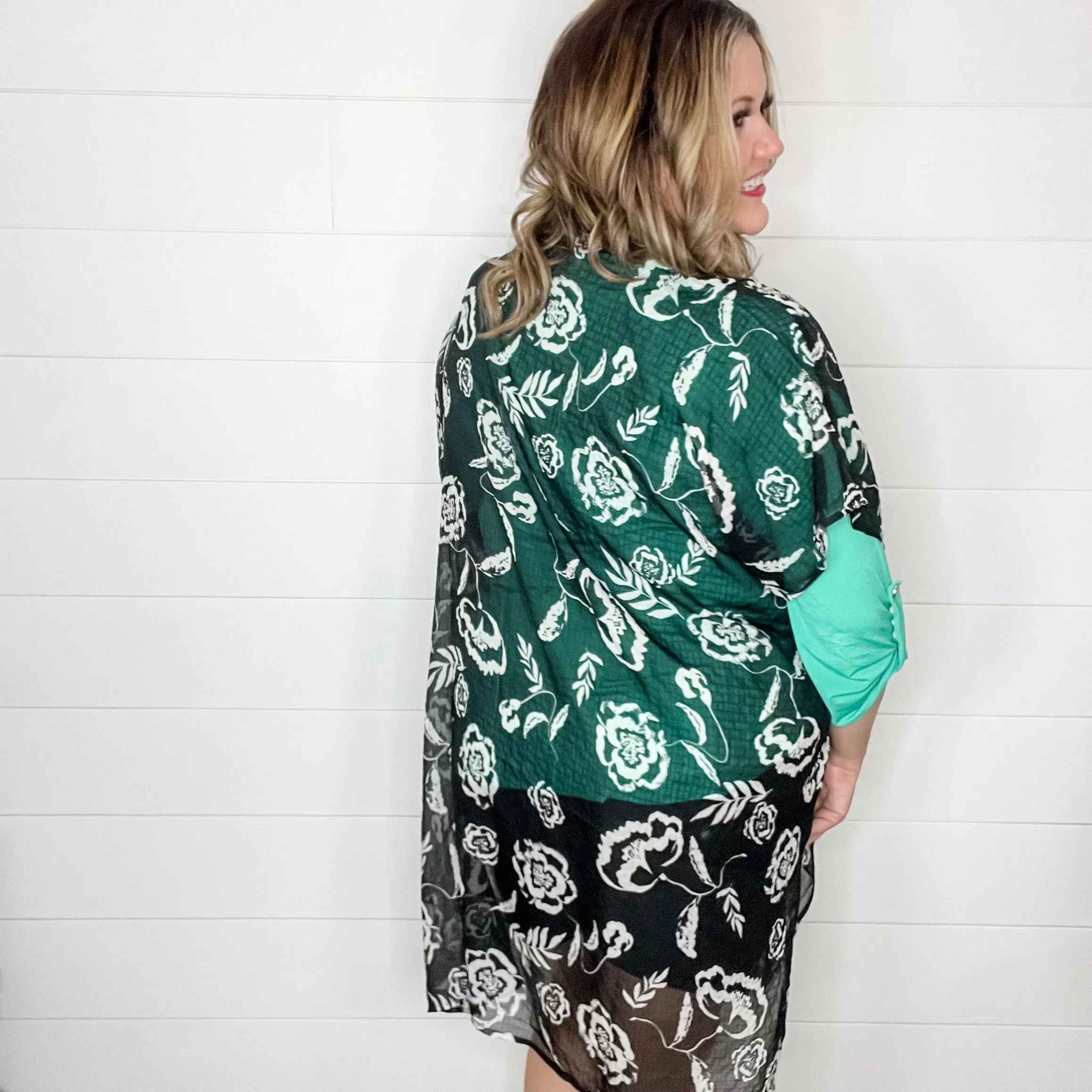 "Fidget" Floral Kimono Cover Up