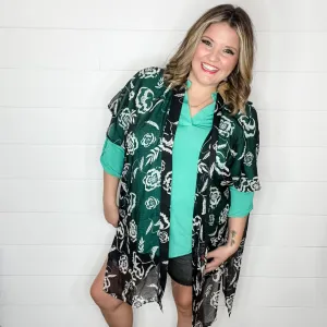 "Fidget" Floral Kimono Cover Up