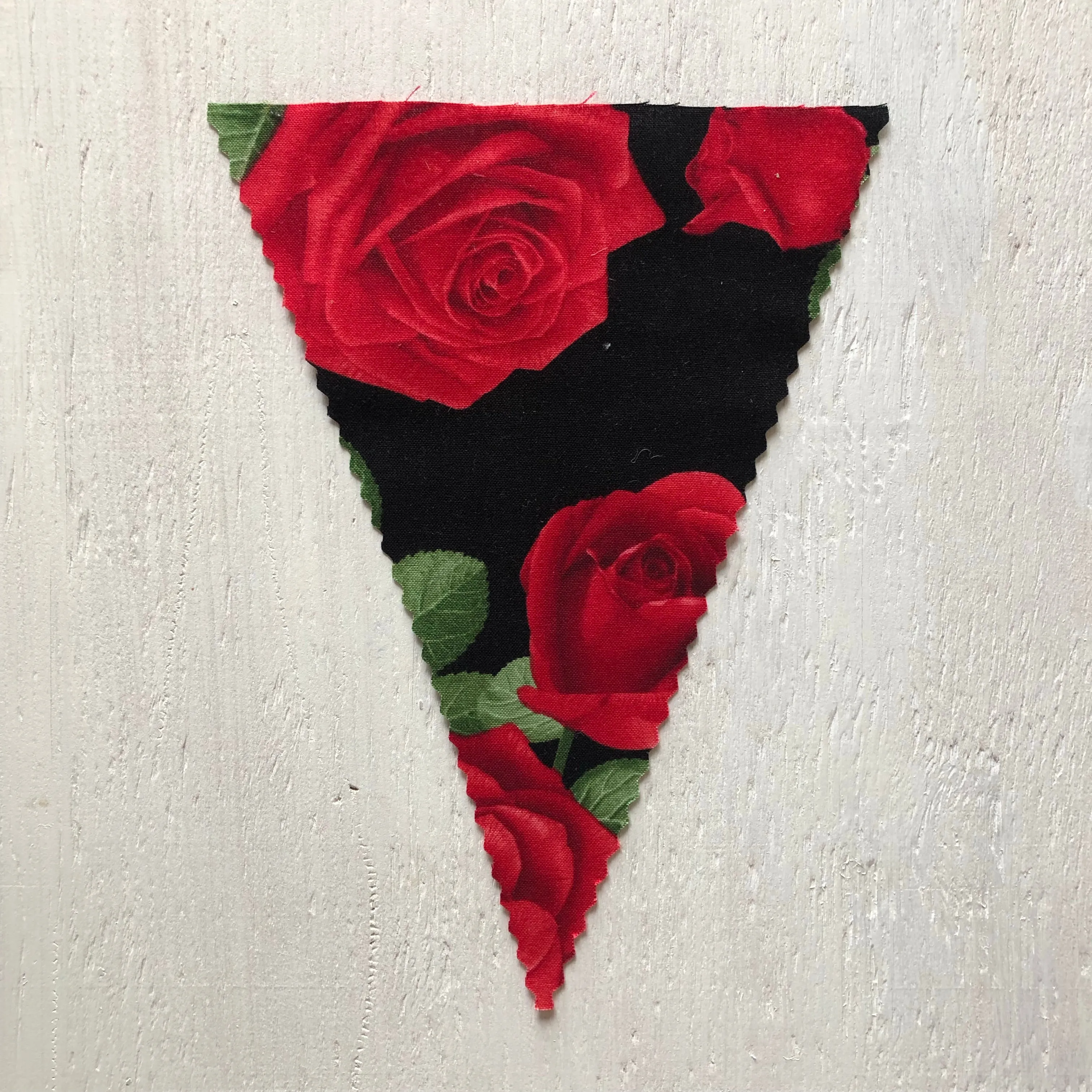 Red Roses on Black Flag