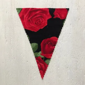 Red Roses on Black Flag