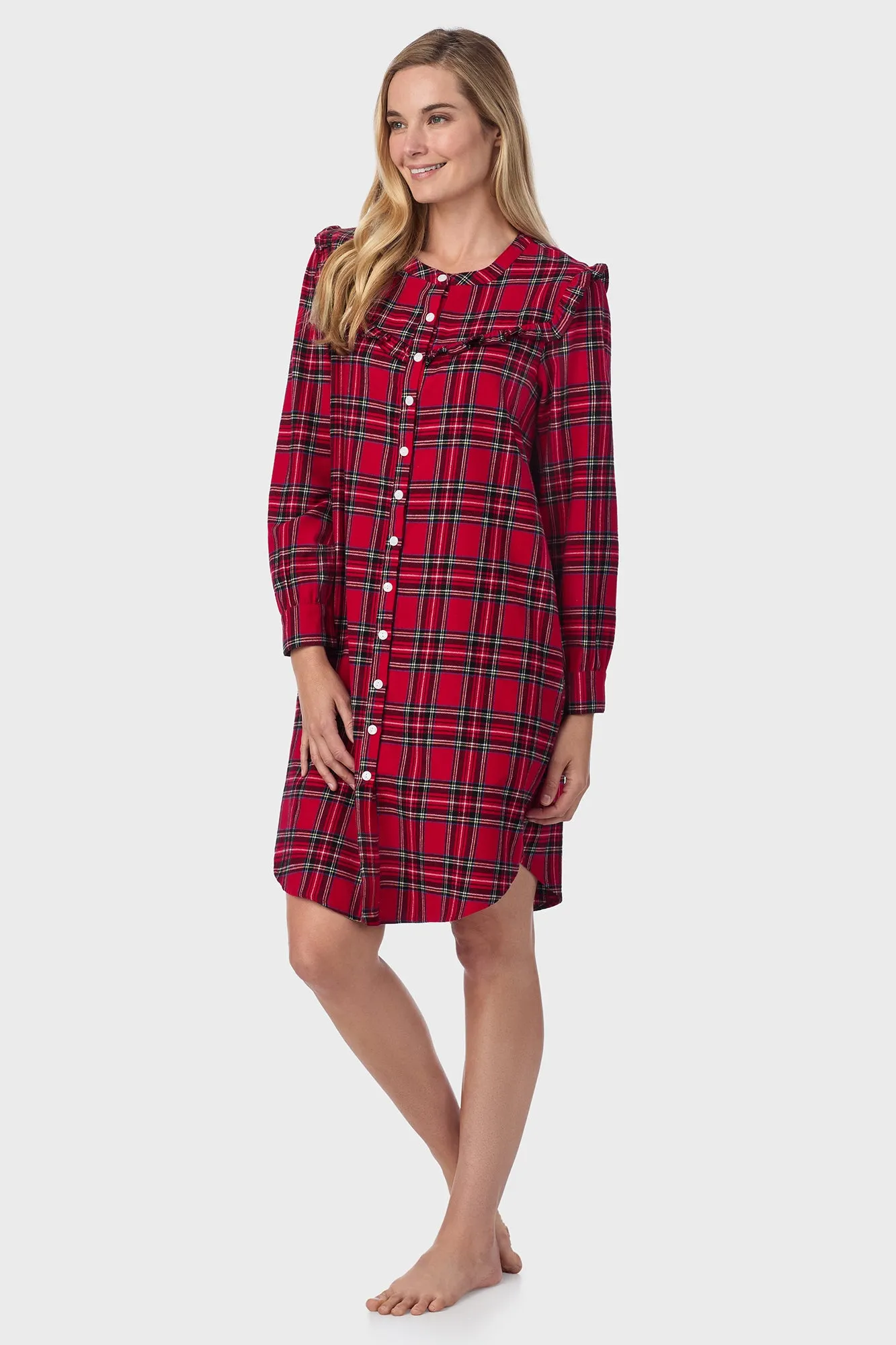 Red Tartan Womens Nightshirt