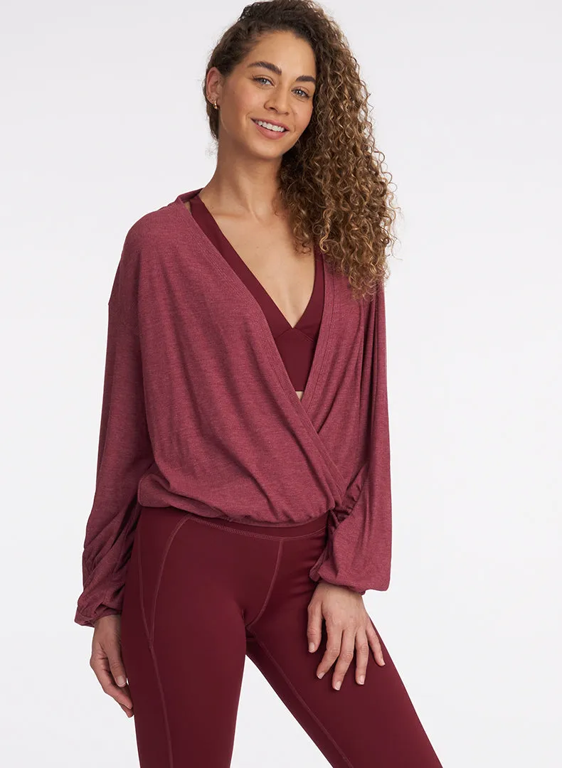 Ruched Surplice Pullover - FINAL SALE