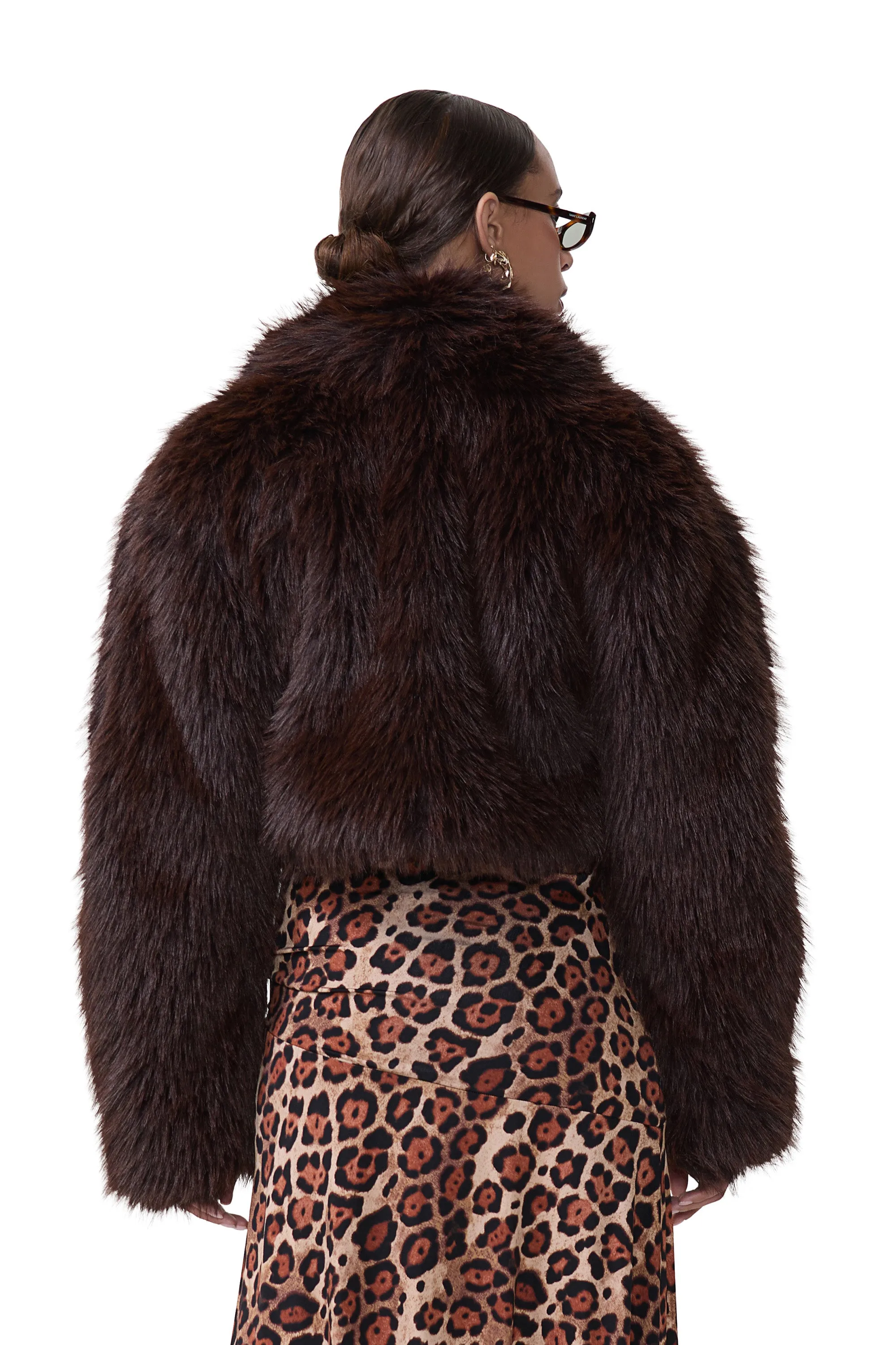 Stephanie Fur Jacket - Java