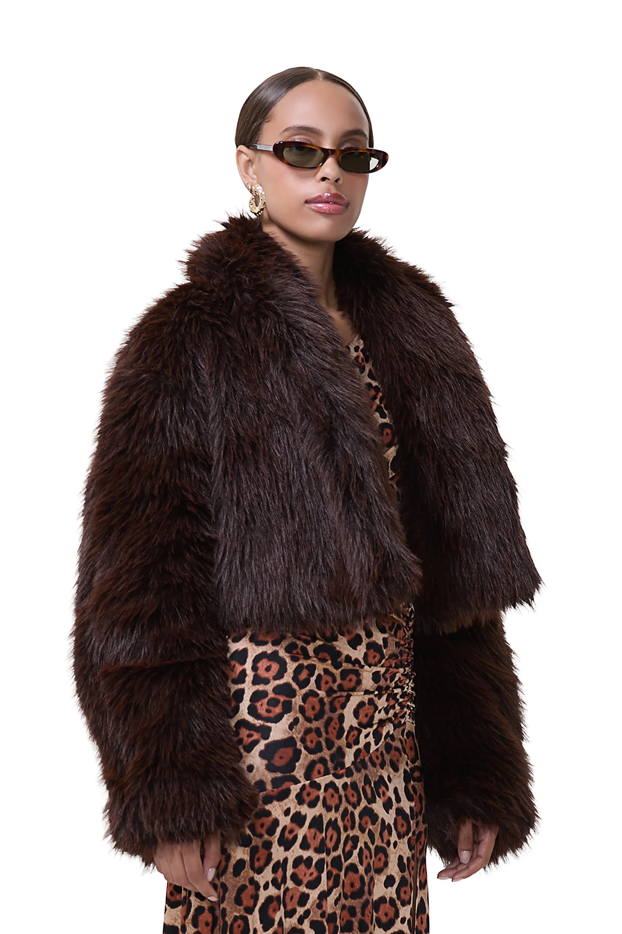 Stephanie Fur Jacket - Java