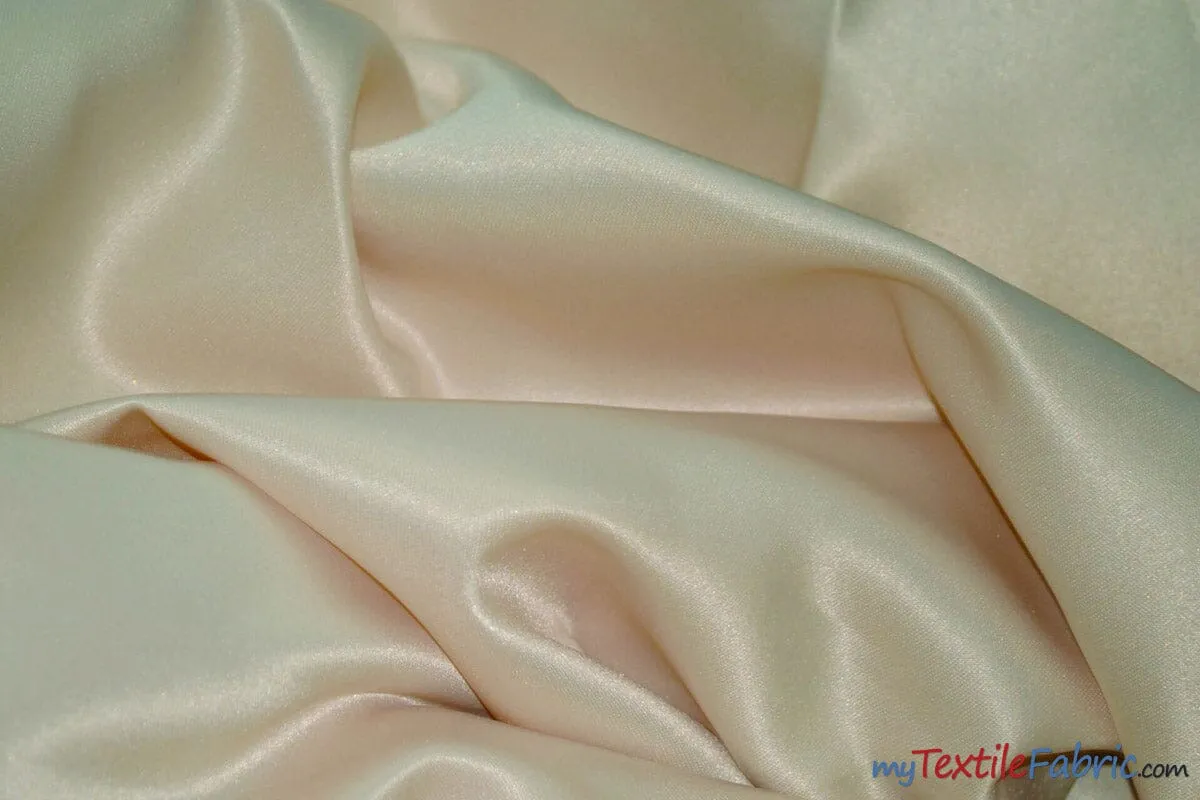 Stretch Matte Satin Peau de Soie Fabric | 60" Wide | Stretch Duchess Satin | Stretch Dull Lamour Satin for Bridal, Wedding, Costumes, Bridesmaid Dress