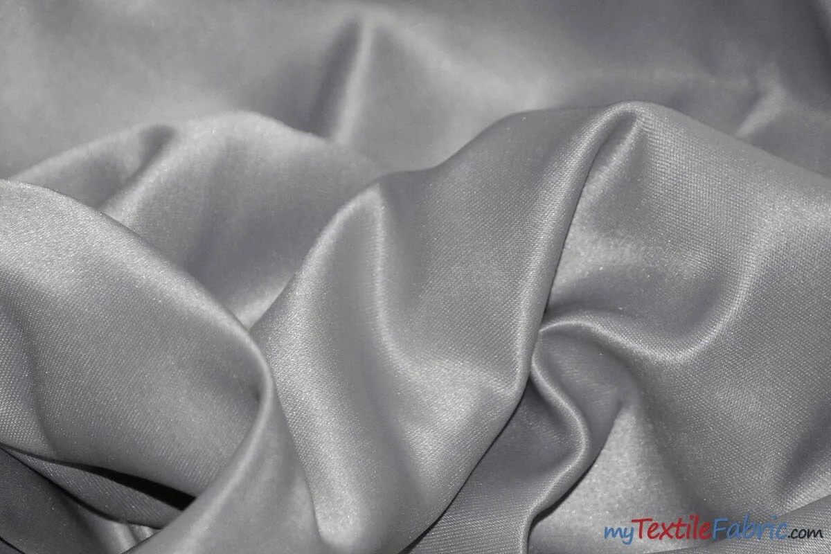 Stretch Matte Satin Peau de Soie Fabric | 60" Wide | Stretch Duchess Satin | Stretch Dull Lamour Satin for Bridal, Wedding, Costumes, Bridesmaid Dress