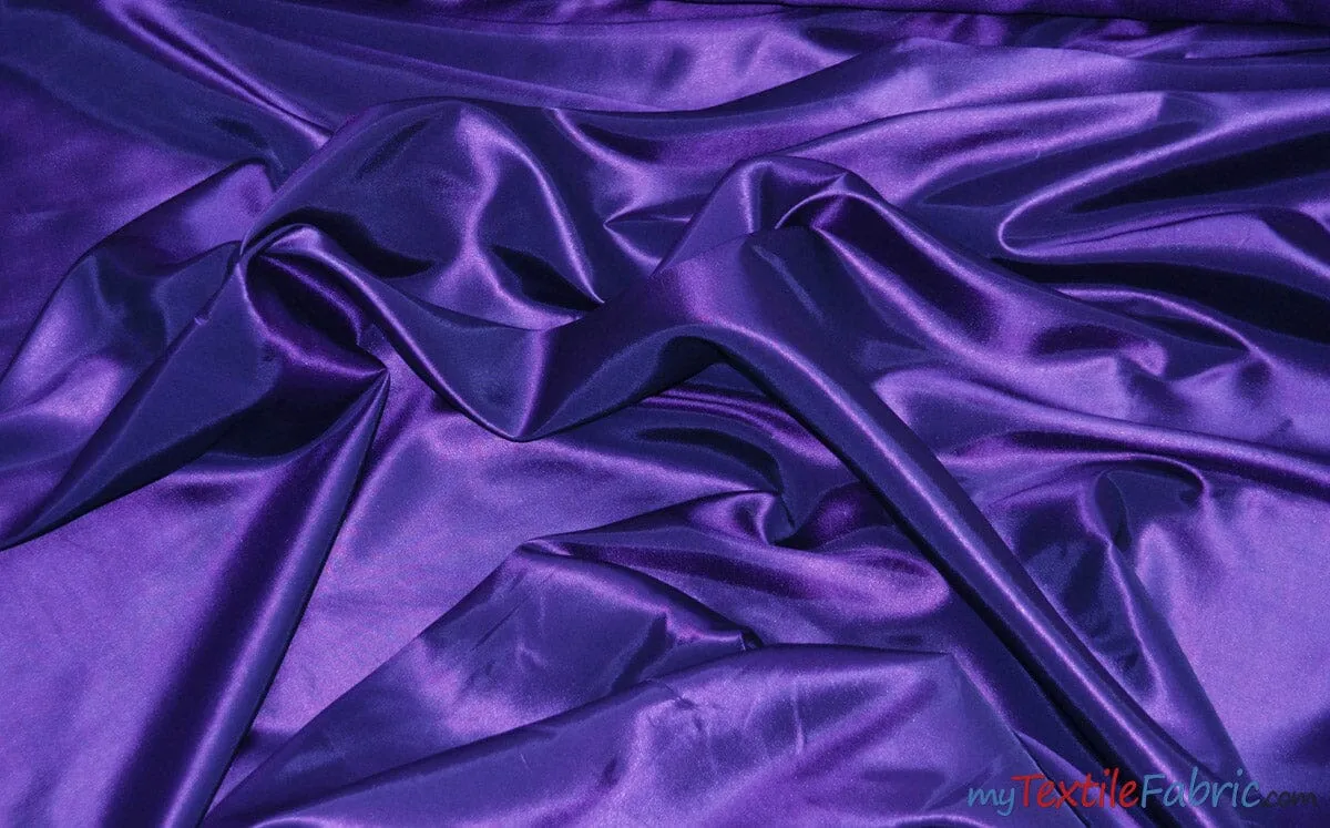 Stretch Taffeta Fabric | 60" Wide | Multiple Solid Colors | Continuous Yards | Costumes, Apparel, Cosplay, Designs |