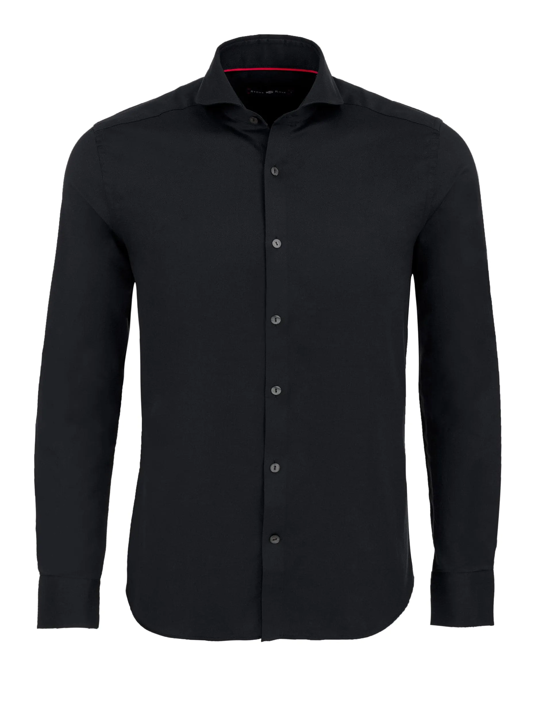 Textured Button Up Shirt in Black