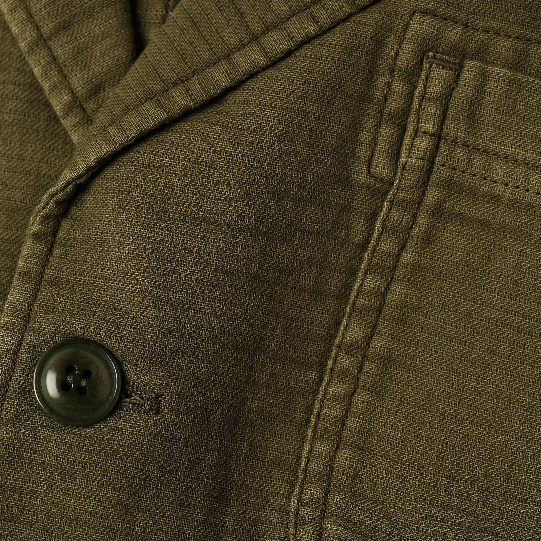 The Emerson Jacket in Olive Double Cloth