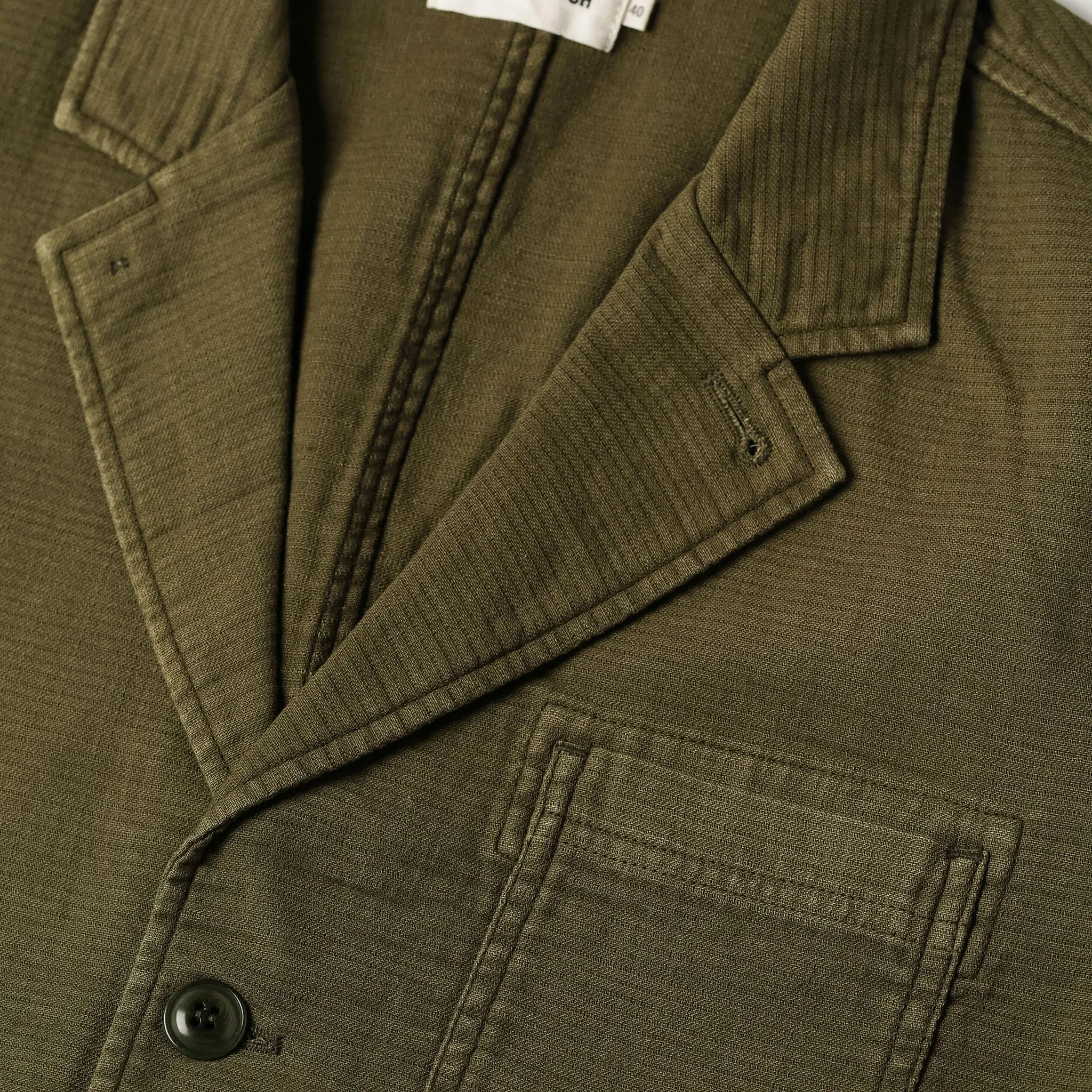 The Emerson Jacket in Olive Double Cloth