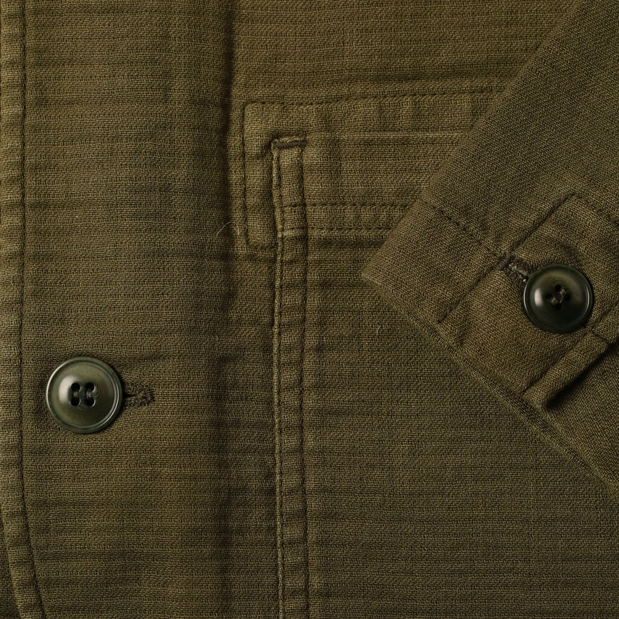 The Emerson Jacket in Olive Double Cloth