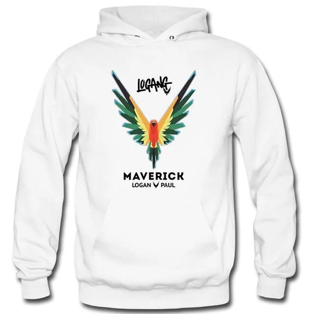 Unisex Logang Maverick Classic Parrot Hoodie