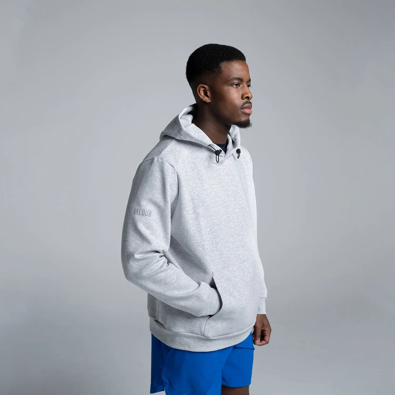 Valour Active Legacy Hoodie - White Marle