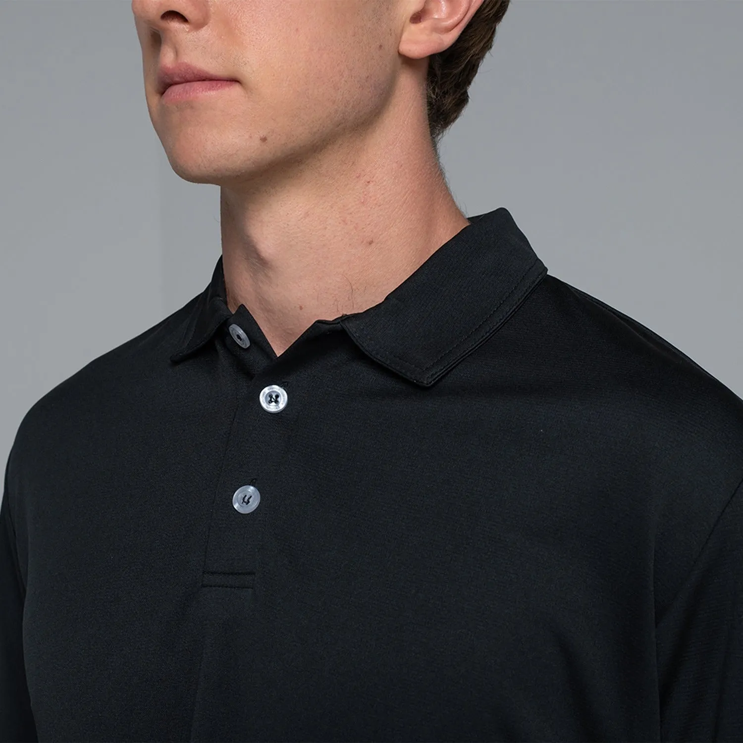 Valour Active Men's Black Polo