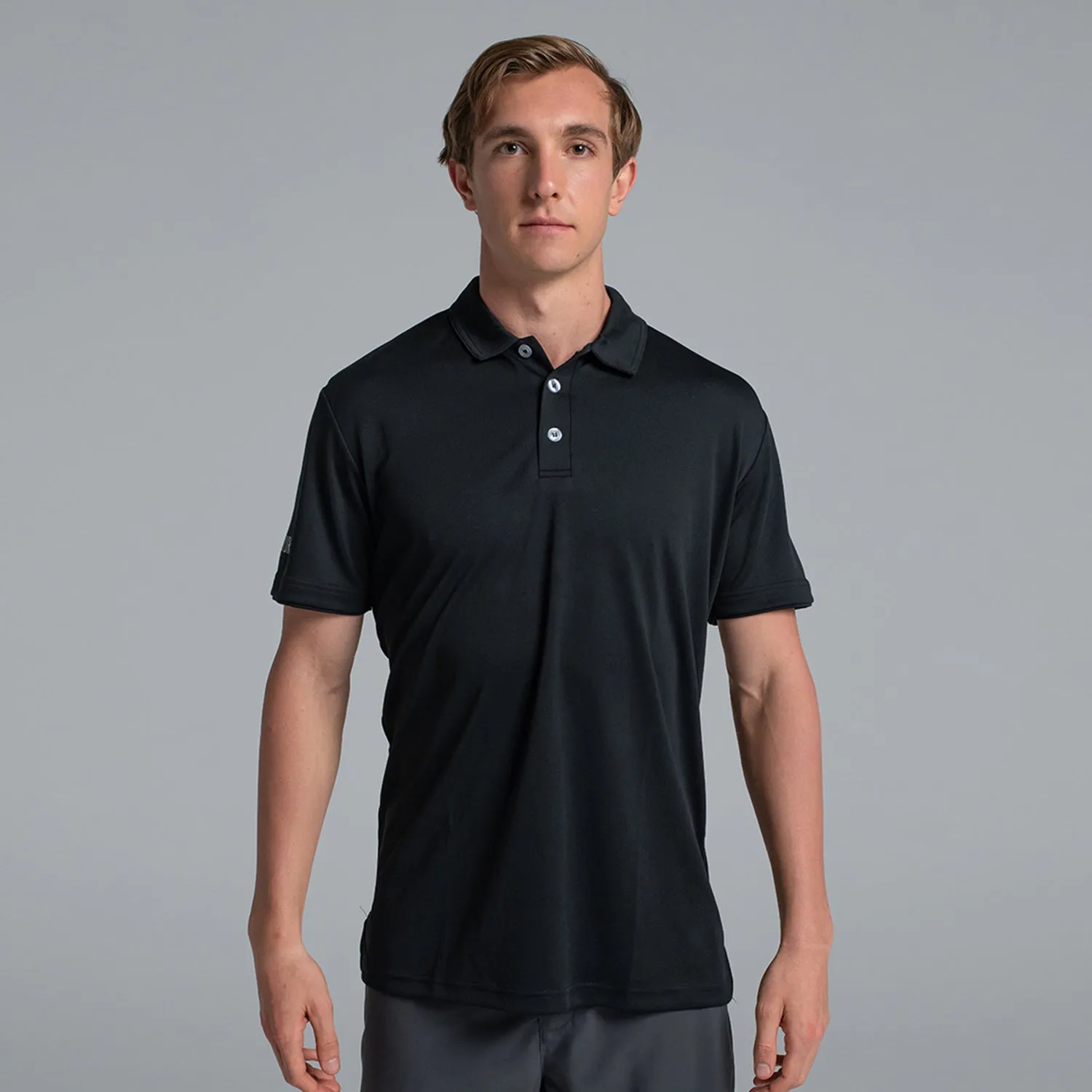 Valour Active Men's Black Polo