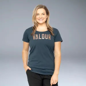 Valour Brand Tee-Indigo