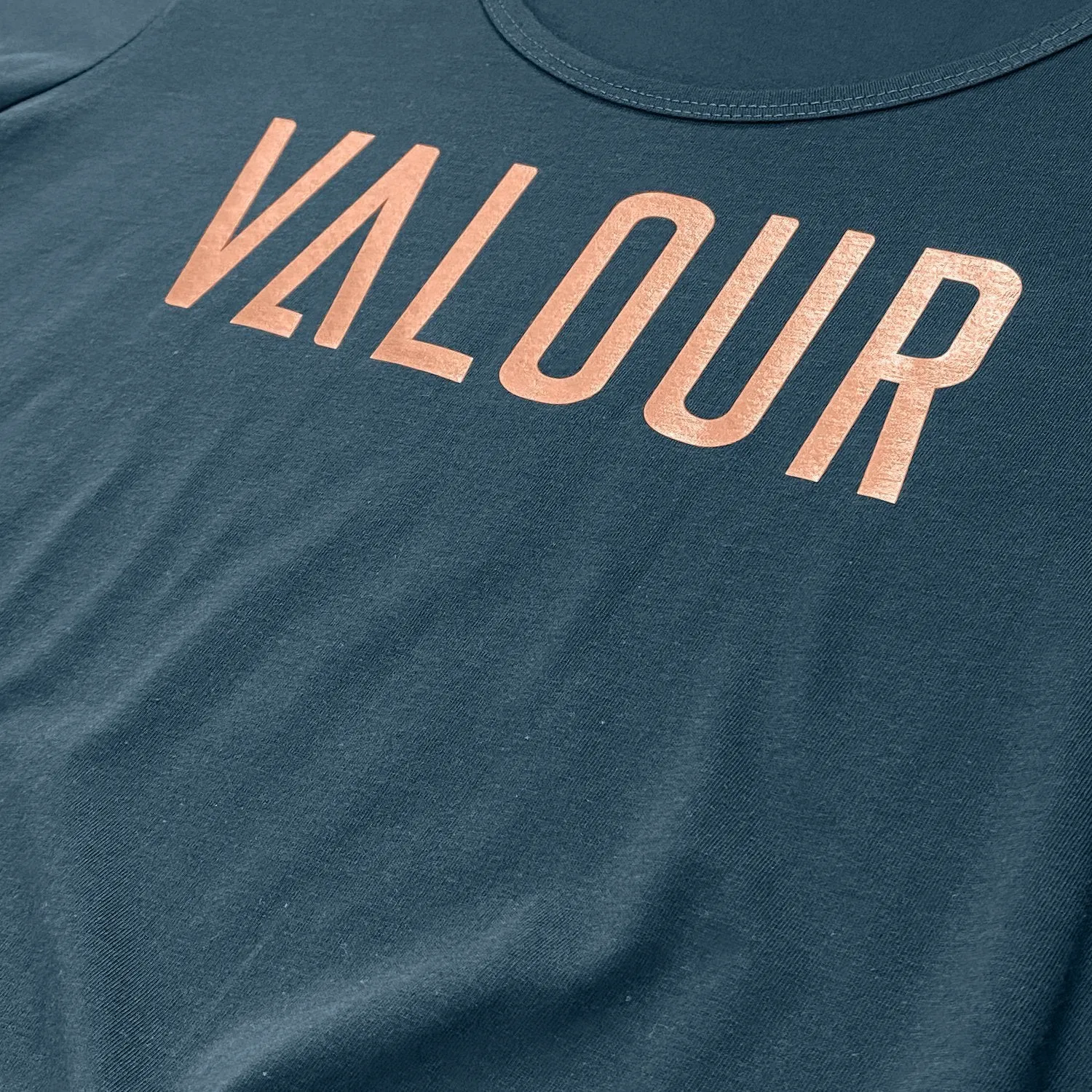 Valour Brand Tee-Indigo