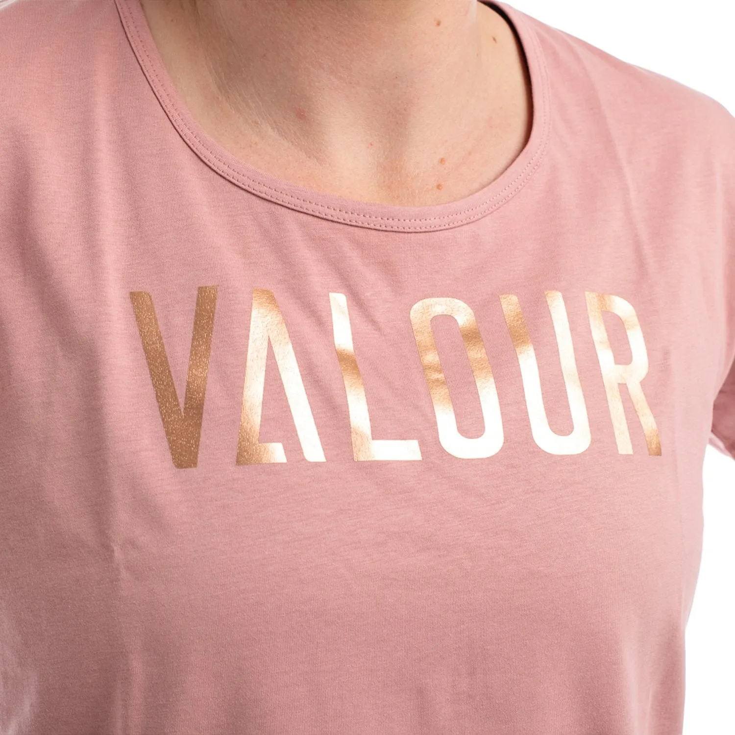 Valour Brand Tee-Rose