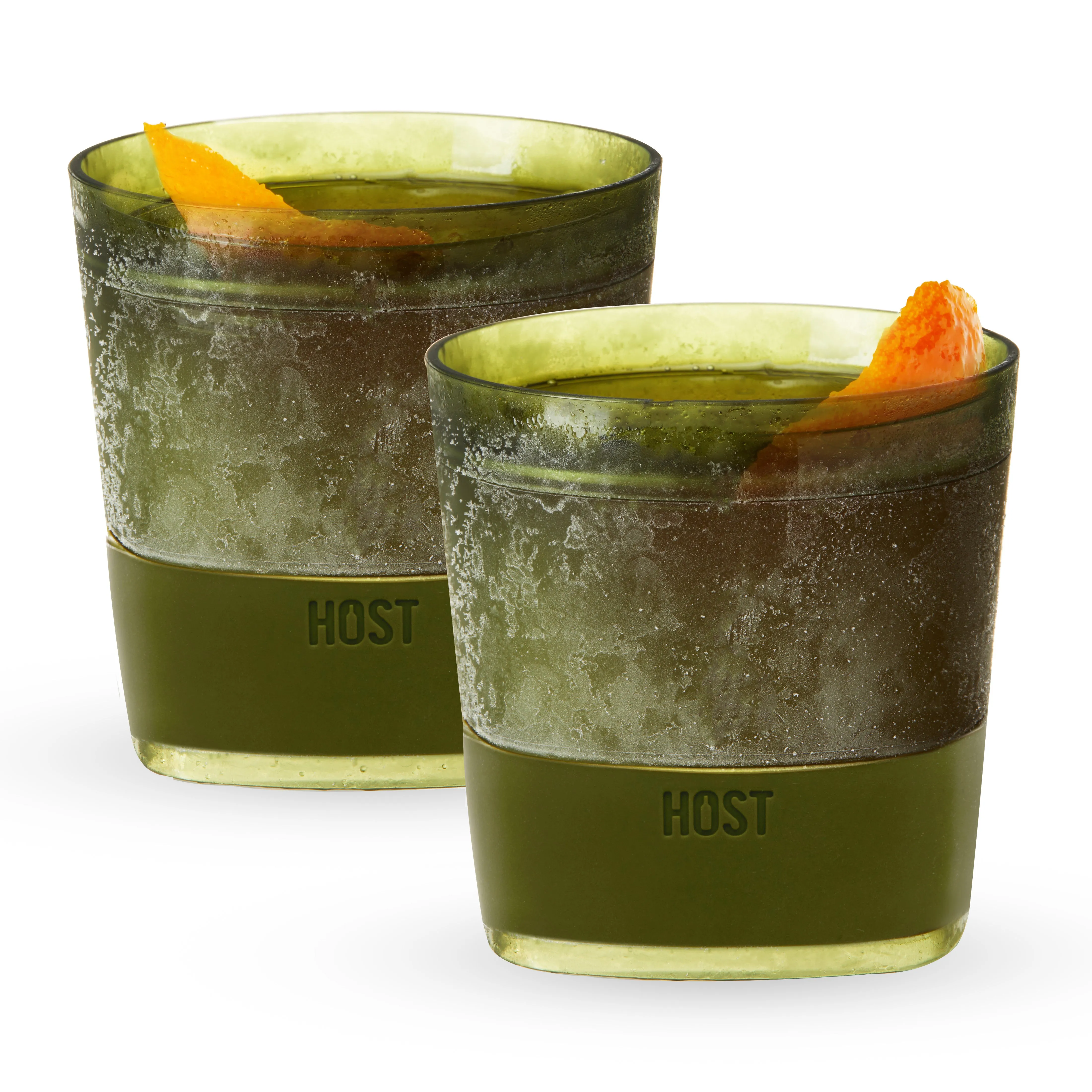 Whiskey FREEZE™ Cooling Cup in Olive Green Set of 2